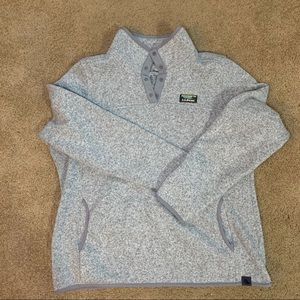 Marled LL Bean Quarter Button-up Pullover